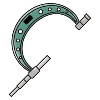 Replacement Anvil Type Analog Outside Micrometer