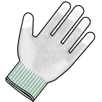 Sarung Tangan Polyester untuk QC & Kerja Presisi