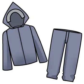 Atasan & Bawahan Set Jas Hujan