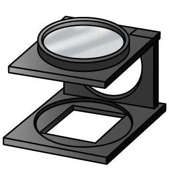 Striped Magnifying Glass