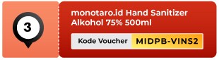 monotaro.id Hand Sanitizer Alkohol 75% 500ml 1pc